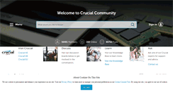 Desktop Screenshot of forums.crucial.com
