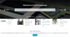 Desktop Screenshot of forum.crucial.com